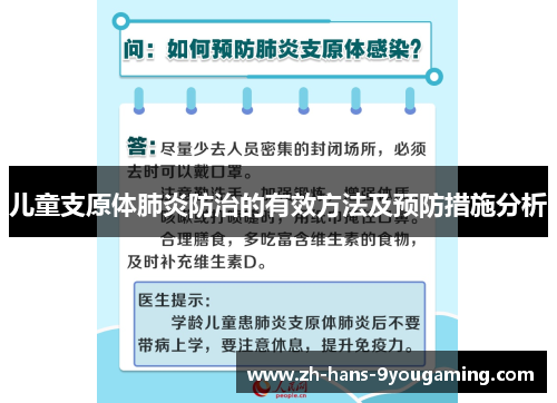 儿童支原体肺炎防治的有效方法及预防措施分析